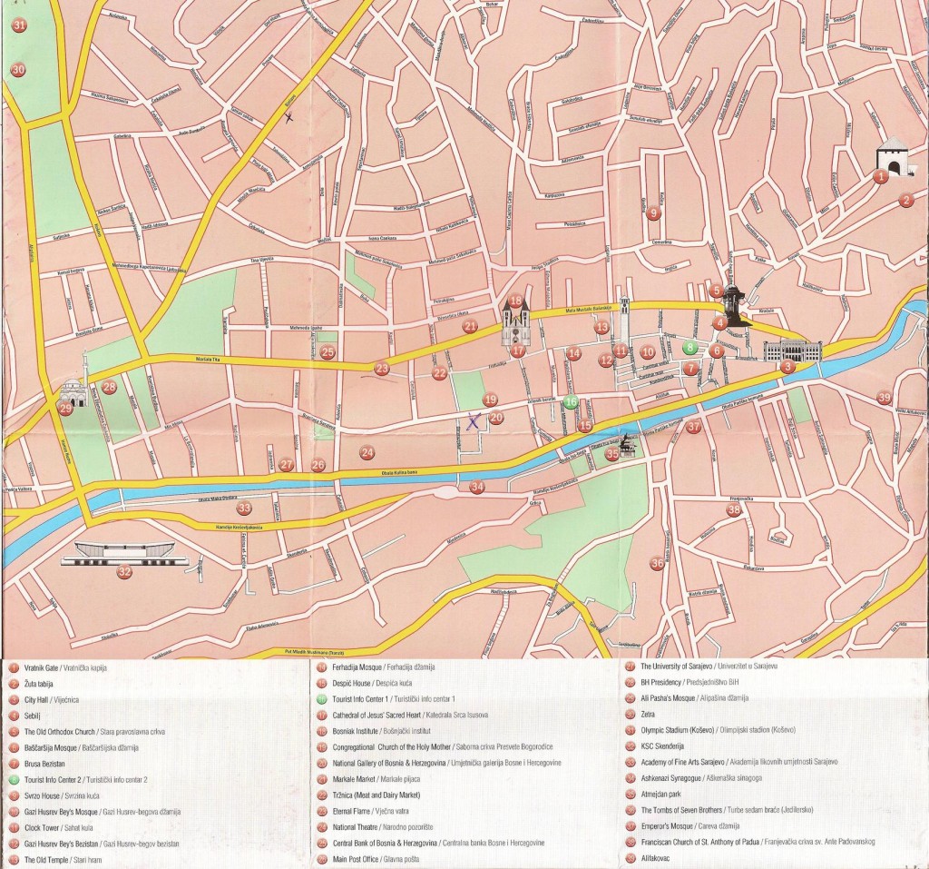 Sarajevo-Map