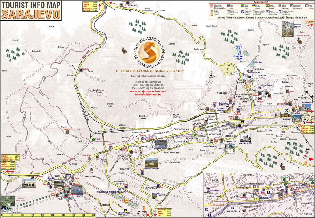 Sarajevo-Tourist-Map